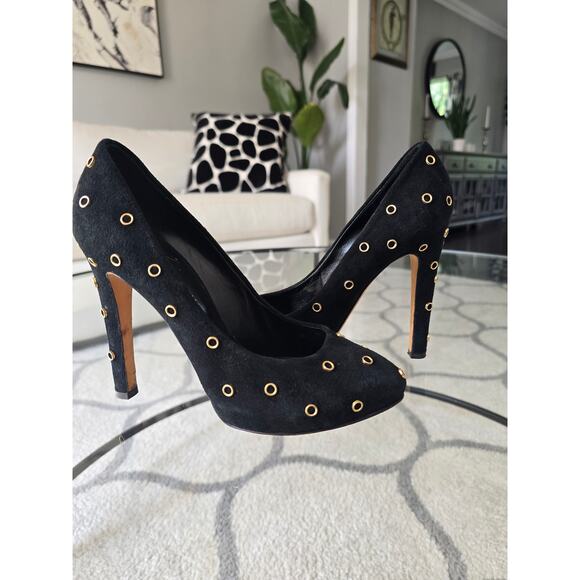Giuseppe Zanotti Black Rivet Heels 36 US 6 - Picture 1 of 10